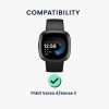 Zestaw 2 folii ochronnych Kwmobile do Fitbit Versa 4/Sense 2, przezroczysty/czarny, polimer, KWM000024WK001C