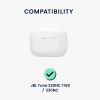 Etui na słuchawki Kwmobile do JBL Tune 230 NC TWS / T230NC, szary/czarny, silikon, KWM000016GH003C