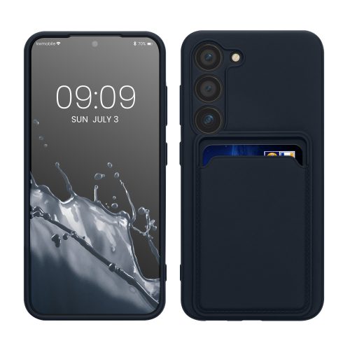 Etui Kwmobile do Samsunga Galaxy S23, Granatowy, Silikon, KWM0000191D003C