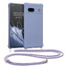 Etui Kwmobile ze smyczą do Google Pixel 7a, niebieskie, silikonowe, KWM000019YH005C