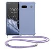 Etui Kwmobile ze smyczą do Google Pixel 7a, niebieskie, silikonowe, KWM000019YH005C