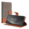 Etui Kwmobile do Google Pixel 7a, szaro-brązowe, tekstylne, KWM000020HX001C