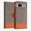 Etui Kwmobile do Google Pixel 7a, szaro-brązowe, tekstylne, KWM000020HX001C