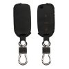 Etui na kluczyk samochodowy Kwmobile do Skody/Seat, 3 przyciski, czarne, skóra naturalna, KWM000024XG001C