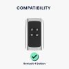 Etui na kluczyk samochodowy Kwmobile na 4 przyciski Renault - Smart Key, wielokolorowy, skóra ekologiczna, KWM000008UA045C