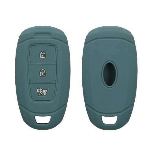 Kwmobile Osłona kluczyka do samochodu Hyundai 3 przyciski - Keyless Go, ciemnozielona, silikon, KWM000009FX002C