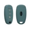 Kwmobile Osłona kluczyka do samochodu Hyundai 3 przyciski - Keyless Go, ciemnozielona, silikon, KWM000009FX002C