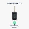 Etui na kluczyk samochodowy Kwmobile do Dacii/Renault, 2 przyciski, ciemnozielone, silikonowe, KWM000012VM003C