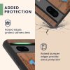 Etui Kwmobile do Google Pixel 7a, brązowo-niebieskie, drewno, KWM000019YK006C