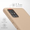 Etui Kwmobile do Samsunga Galaxy A51, kremowe, silikonowe, KWM000010YZ046C