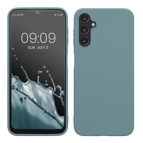 Etui Kwmobile do Samsung Galaxy A14 5G, Ciemnozielony, Silikon, KWM0000195F017C