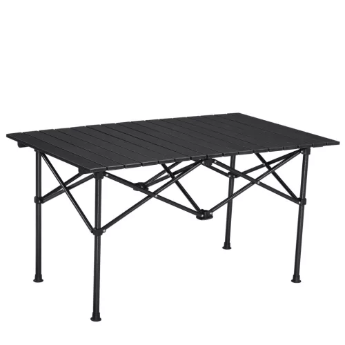 Masa pliabila Navaris din aluminiu, 95x55 cm, versatila, negru, NAV0000272F001C