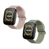 Zestaw 2 pasków Kwmobile do Amazfit Bip 5/GTR 4, zielony/różowy, silikon, KWM000024YT003C