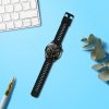 Pasek Kwmobile do zegarka Huawei GT 3 (46 mm), czarny, silikon, KWM000024YX001C