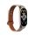 Pasek Kwmobile do Xiaomi Mi Band 7, beżowy/brązowy, skóra naturalna, KWM000024YZ002C