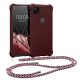 Etui Kwmobile do Google Pixel 4a, bordowe, silikonowe, KWM0000126T014C
