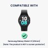 Zestaw 2 etui Kwmobile do zegarka Samsung Galaxy Watch 5, czarno-złoty, plastikowy, KWM000024ZL001C