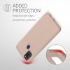 Etui Kwmobile do Samsunga Galaxy A21s, kremowe, silikonowe, KWM000011GI022C