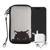 Uniwersalne etui na telefon Kwmobile, rozmiar L – 6,5 cala, szary/czarny, neopren, KWM000007UJ148C