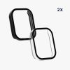 Zestaw 2 kompletnych etui Kwmobile do Xiaomi Mi Band 8 Pro, przezroczysty/czarny, plastikowy, KWM0000250O001C