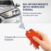 Etui na kluczyk samochodowy Kwmobile na 4 przyciski Renault - Smart Key, pomarańczowe, skóra ekologiczna, KWM0000100H010C