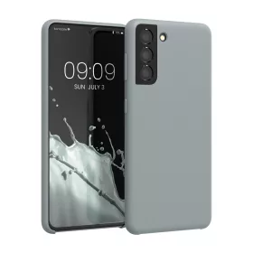   Etui Kwmobile do Samsunga Galaxy S21, Szare, Silikon, KWM000012BT068C