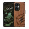 Etui Kwmobile do OnePlus Nord CE 3 Lite/Nord N30, brązowy/niebieski, drewno, KWM000022NS001C