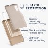 Etui Kwmobile do Samsunga Galaxy A50, kremowe, silikonowe, KWM0000102C033C