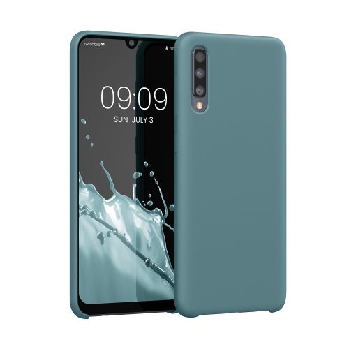 Etui Kwmobile do Samsunga Galaxy A50, Ciemnozielone, Silikon, KWM0000102C034C