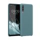 Etui Kwmobile do Samsunga Galaxy A50, Ciemnozielone, Silikon, KWM0000102C034C