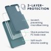 Etui Kwmobile do Samsunga Galaxy A50, Ciemnozielone, Silikon, KWM0000102C034C