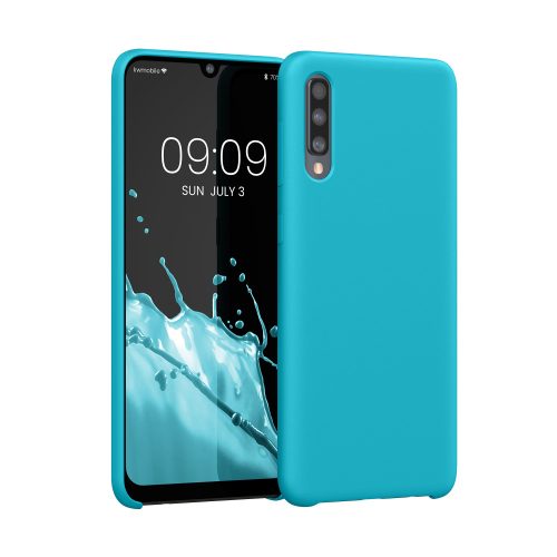 Etui Kwmobile do Samsung Galaxy A50, Jasnoniebieski, Silikon, KWM0000102C036C