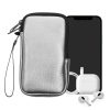 Uniwersalne etui na telefon Kwmobile, rozmiar M - 5,5 cala, srebrne, neoprenowe, KWM0000099O170C