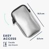Uniwersalne etui na telefon Kwmobile, rozmiar L – 6,5 cala, szary, neopren, KWM000016AI070C