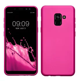   Etui Kwmobile do Samsung Galaxy A8 (2018), Różowy, Silikon, KWM0000093L009C