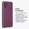 Etui Kwmobile do Samsunga Galaxy A51, Fioletowe, Silikonowe, KWM000010ZE015C