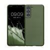Etui Kwmobile do Samsunga Galaxy S21, Ciemnozielone, Silikon, KWM000012BU017C