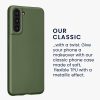 Etui Kwmobile do Samsunga Galaxy S21, Ciemnozielone, Silikon, KWM000012BU017C