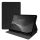 Etui Kwmobile do Samsung Galaxy Tab S9 FE Plus, ciemnoszary/czarny, tekstylny, KWM000023QH001C