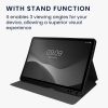Etui Kwmobile do Samsung Galaxy Tab S9 FE Plus, ciemnoszary/czarny, tekstylny, KWM000023QH001C