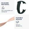 Zestaw 2 pasków Kwmobile do Xiaomi Mi Band 8, ciemnozielony/różowy, silikon, KWM0000194G006C