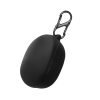 Etui na słuchawki Kwmobile do rozmów Sennheiser Clear Plus, czarne, silikonowe, KWM0000251G001C