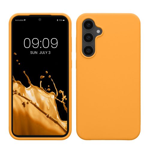 Etui Kwmobile do Samsunga Galaxy S23 FE, Pomarańczowe, Silikonowe, KWM000021KZ005C