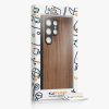 Etui Kwmobile do Samsung Galaxy S24 Ultra, brązowe, drewno/silikon, KWM000021LG001C