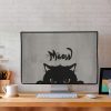 Osłona Kwmobile na monitor 31-32 cali, szaro-czarna, plastik, KWM000008YG009C