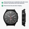 Zestaw 2 osłon Kwmobile ze szkłem ochronnym do zegarka Xiaomi S1, czarny, plastikowy, KWM000015ES004C