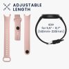 Pasek Kwmobile do Xiaomi Mi Band 7, Jasnoróżowy, Silikon, KWM0000252C002C