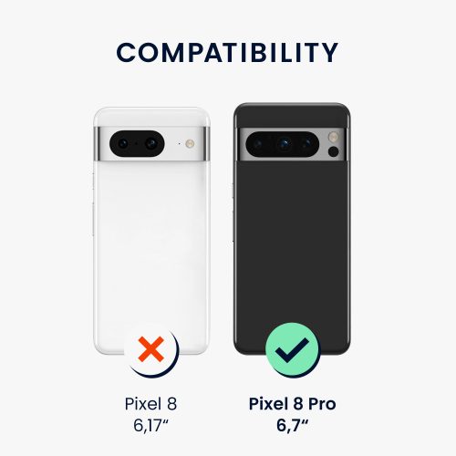 Etui Kwmobile do Google Pixel 8 Pro, ciemnoszary, silikon, KWM0000208G024C