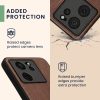 Etui Kwmobile do Xiaomi 13T/13T Pro, Brązowy/Niebieski, Drewno, KWM000020IR002C