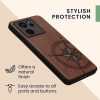 Etui Kwmobile do Xiaomi 13T/13T Pro, Brązowy/Niebieski, Drewno, KWM000020IR002C